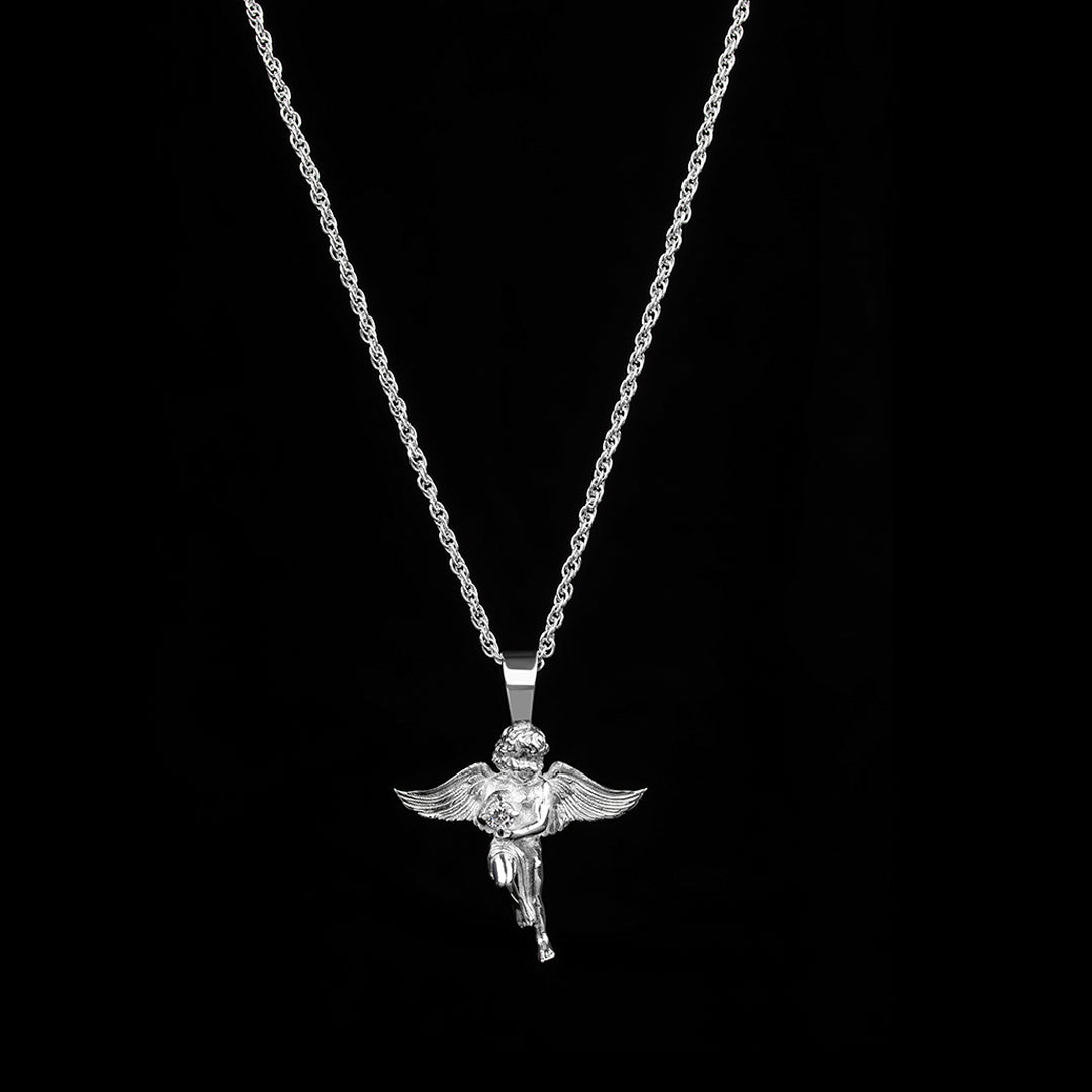 ANGEL CUPID CHARM NECKLACE