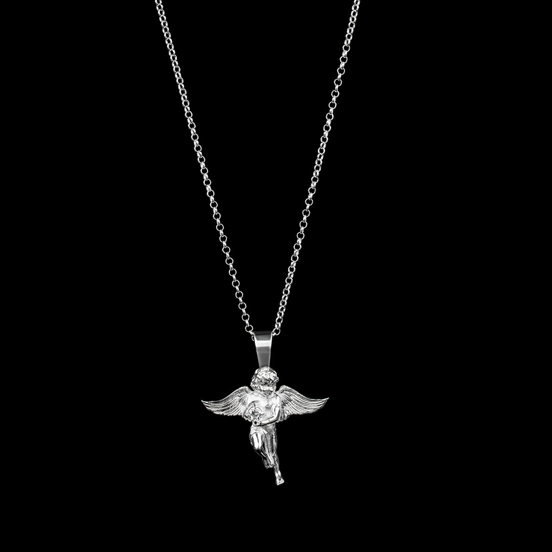 ANGEL CUPID CHARM NECKLACE