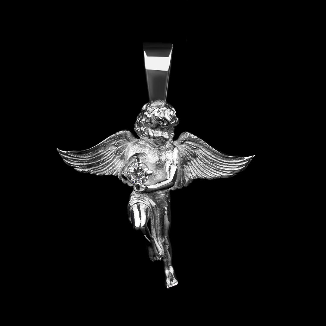 ANGEL CUPID CHARM NECKLACE