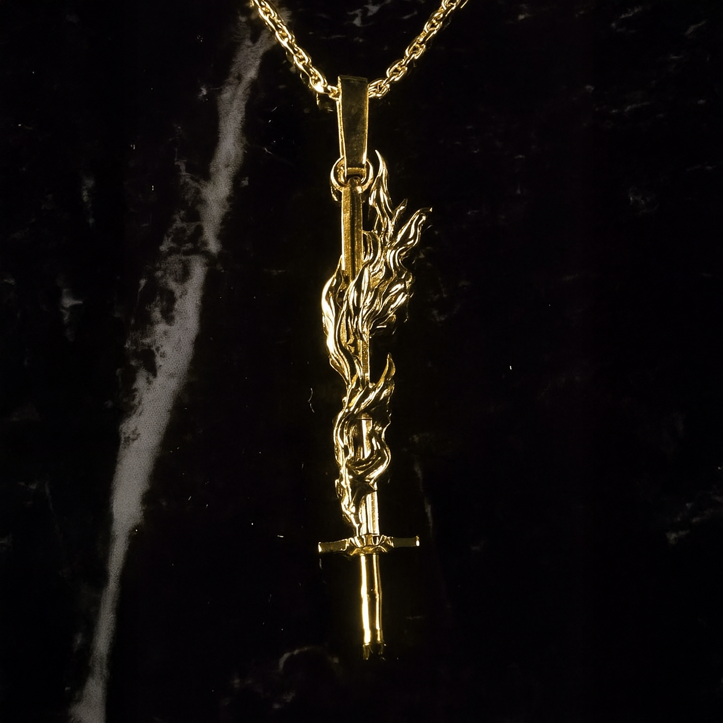 BURNING HOLY SWORD PENDANT