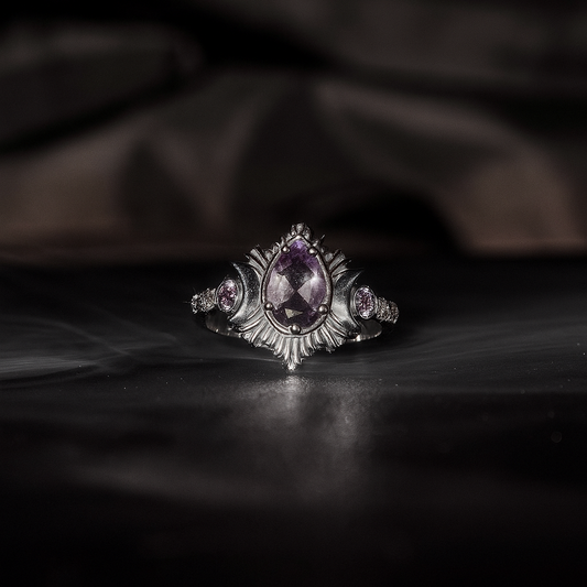 SILVER AMETHYST RING