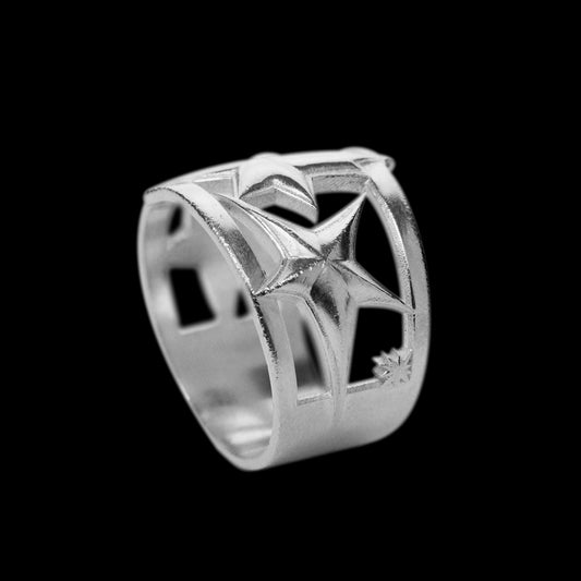 SHARP STARS RING