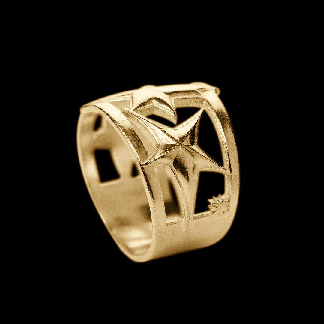 SHARP STARS RING