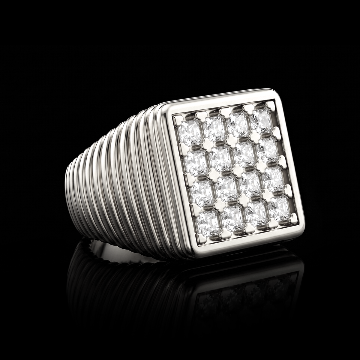 CUBE GEMS RING