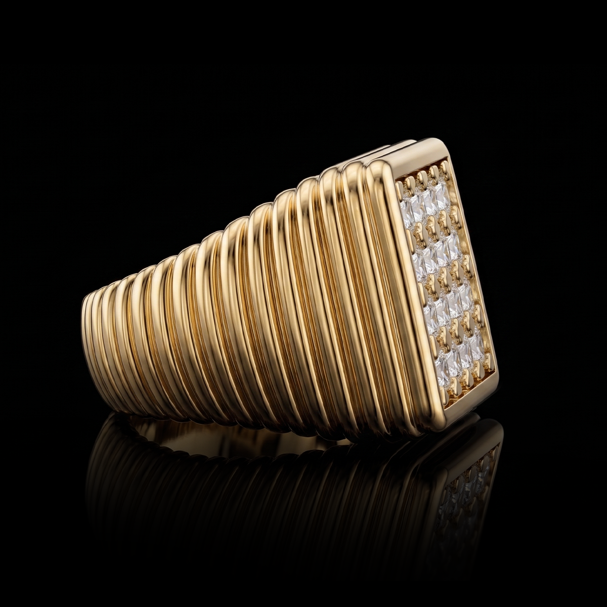 CUBE GEMS RING