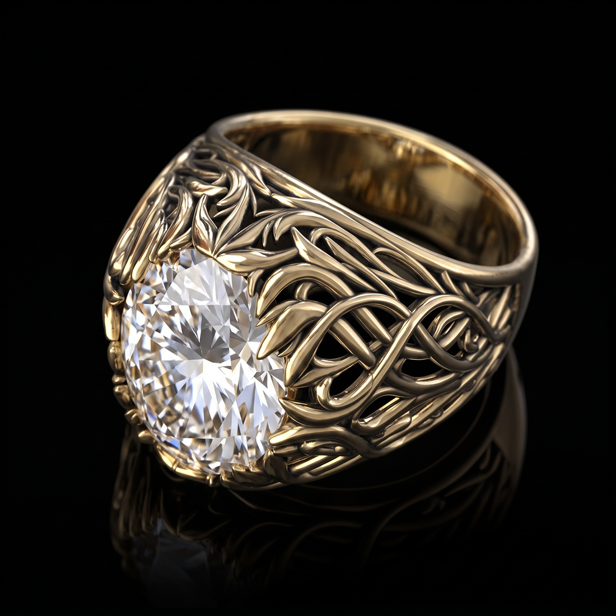 CELTIC SOLITAIRE RING