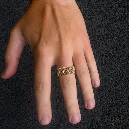ORNATE CUBAN CHAIN RING