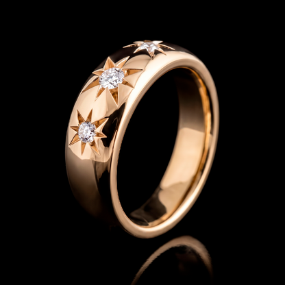 TRIPLE STAR BAND RING