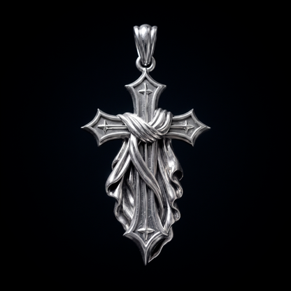 DRAPED CROSS PENDANT