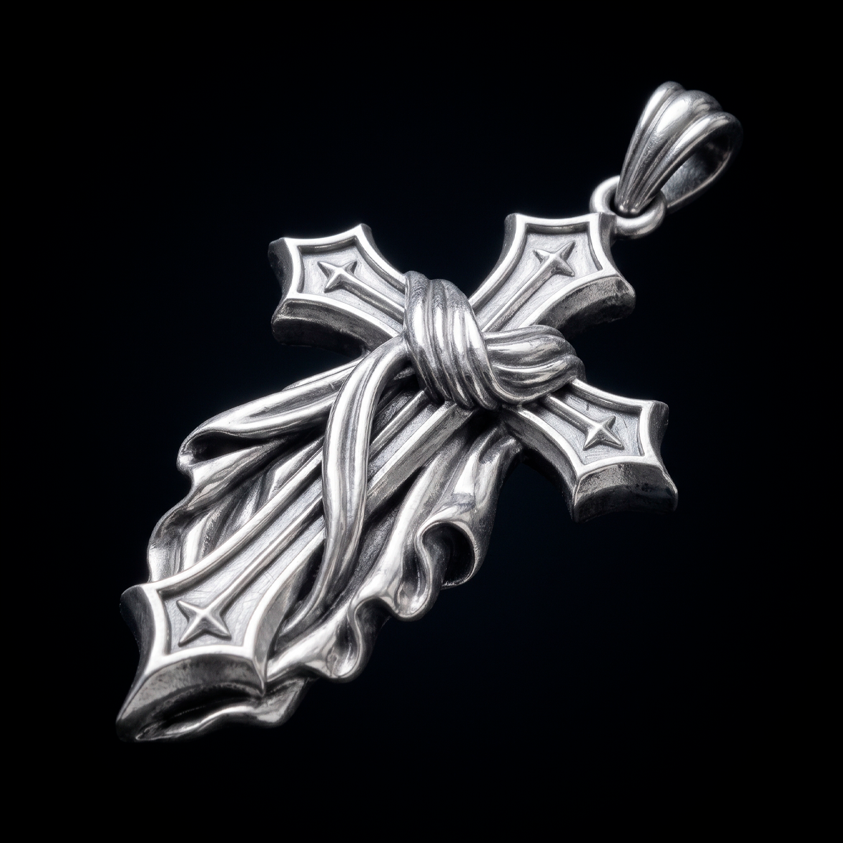 DRAPED CROSS PENDANT