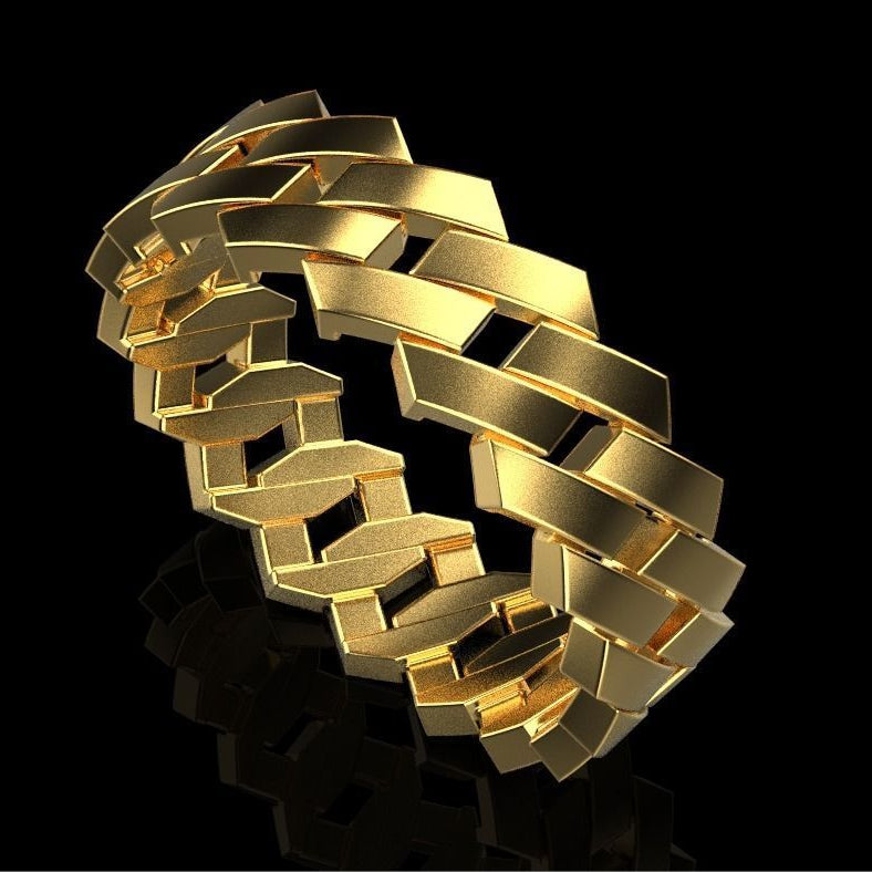 BRASS SQUARE CURB RING