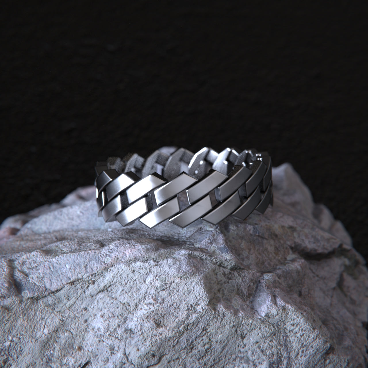 BRASS SQUARE CURB RING