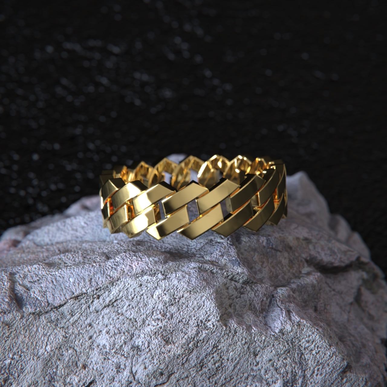 BRASS SQUARE CURB RING
